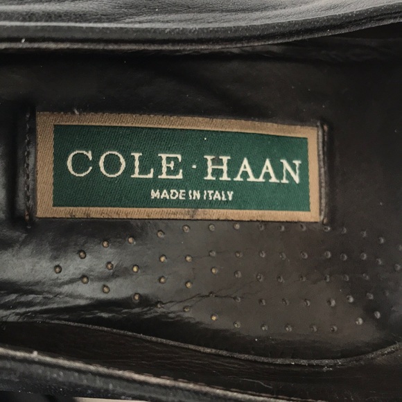 Cole Hann Italian made tassel block heeled loafers - Picture 8 of 8
